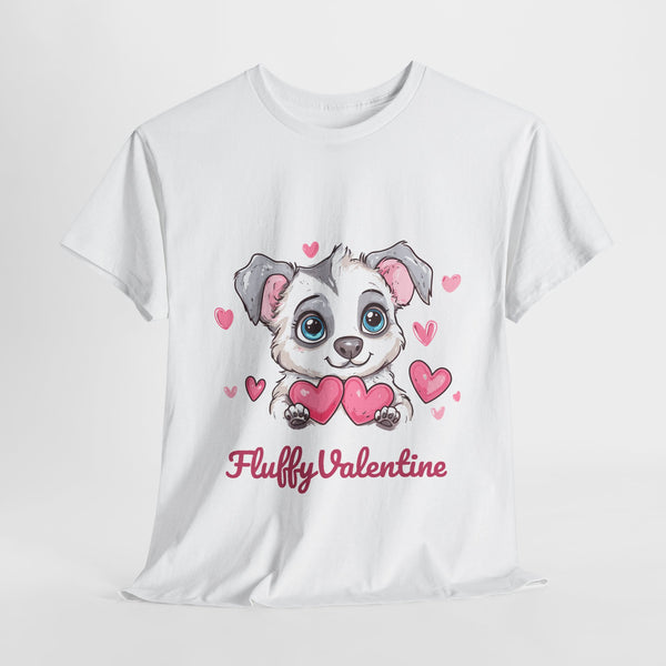 Fluffy Valentine Puppy T-Shirt - Unisex