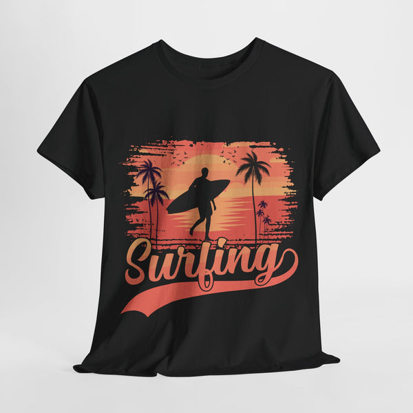 Sunset Surfer Cotton Tee