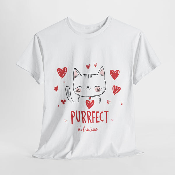 Purrfect Valentine Cat Tee